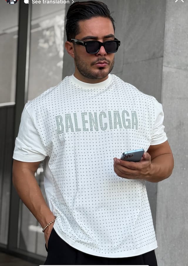 تیشرت نگینی Balenciaga