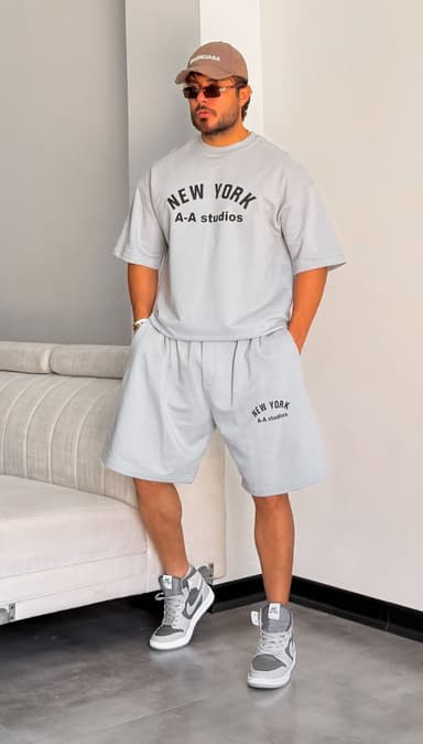 ست تیشرت شلوارک NEW YORK
