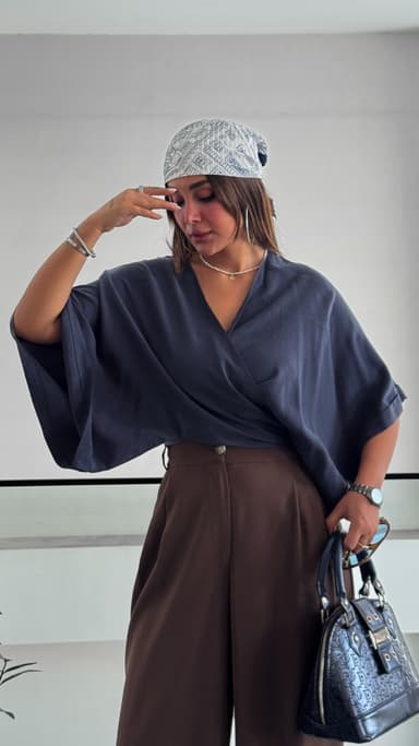 شومیز پشت گره ای